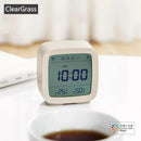 Cleargrass Bluetooth Alarm Clock smart Control Temperature Humidity Display LCD Screen Adjustable Nightlight Canlendar