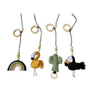 Nordic Style Wooden Baby Gym Nursery Sensory Toys Gantry Foldable Baby Play Gym Frame Activity Center Hanging Bar Newborn Gift