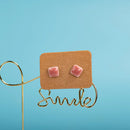 Small And Cute Porcelain Multicolor Earrings Anti-allergic