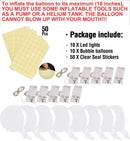 10 Packs LED Light Up BoBo Balloons Decoration Indoor or Outdoor Birthday  Wedding new Year Party Christmas Celebrations