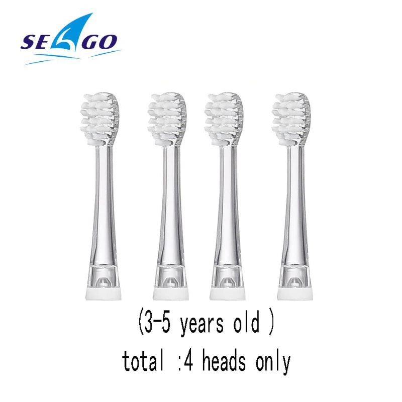 Seago YCSG-831 Kids Brush Heads Children Electric Toothbrush Replacement Heads For Seago EK6 977 Sonic Electric Toothbrush 4pcs