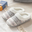 comemore Winter Home Cotton Warm Boots Soft Bottom Non-slip Female Furry Cloud Slipper Women's Home Slipper Flat Shoes for Women