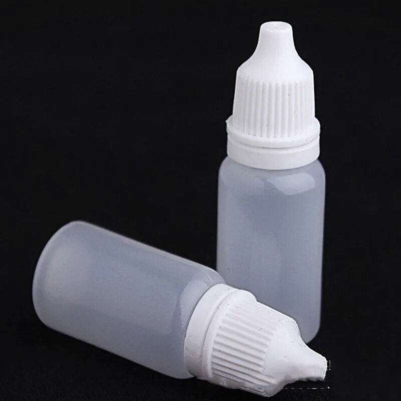 50PC 5ml/10ml/15ml/20ML/30ML/50ML Empty Plastic Squeezable Dropper Bottles Eye Liquid Dropper Refillable Bottle Eye drops bottle