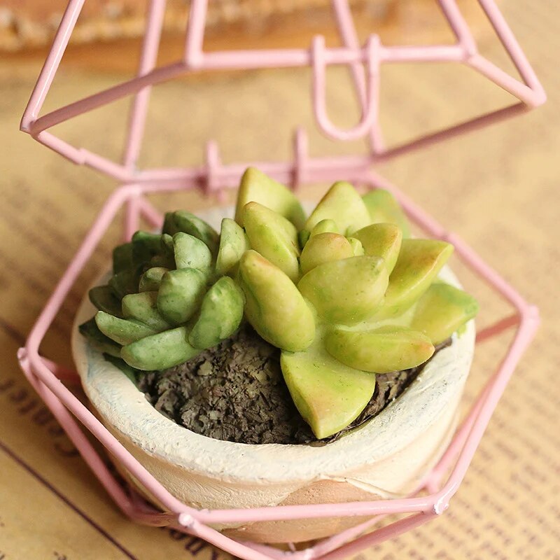 Nordic Succulent Flower Pots Planter Pot Home Decoration Accessories Hanging Pendants Figurines Wind Chime Resin Ornament Gifts