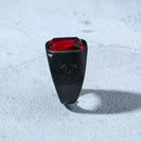 Glamour Men's Accessories Deep Black Red Zircon Men's Ring Party Jewelry New Year Gift