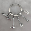 Mechanical Keychain Dad Father Initial Keychain Father's Day Gift Letter A-Z Truck Keychain Truck Key Ring Car Truck Lover Gift