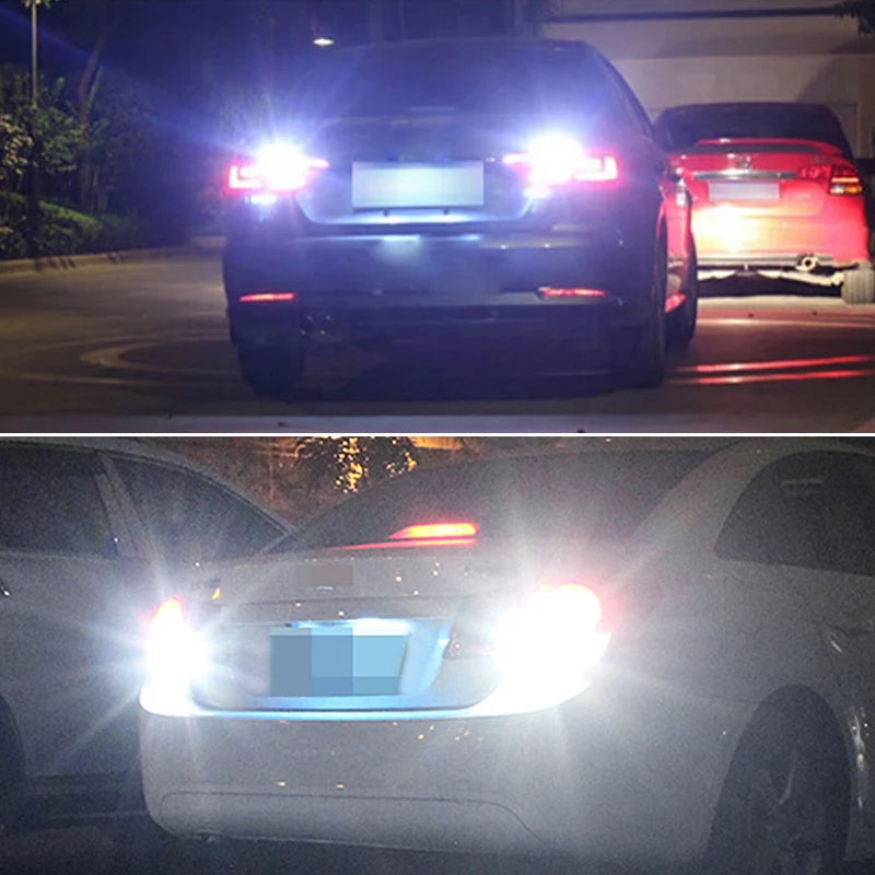 2x W16W LED CANBUS T15 Car Backup Reverse Lights for Honda Accord Civic 4D CRV fit Pilot Stream Insight NO OBC ERROR Tail Lamp