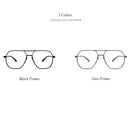 HDCRAFTER Metal Oversized Computer Eye Glasses Anti-Blue Rays Photochromic Lenses Eyeglasses Frame For Women Men Oculos de grau