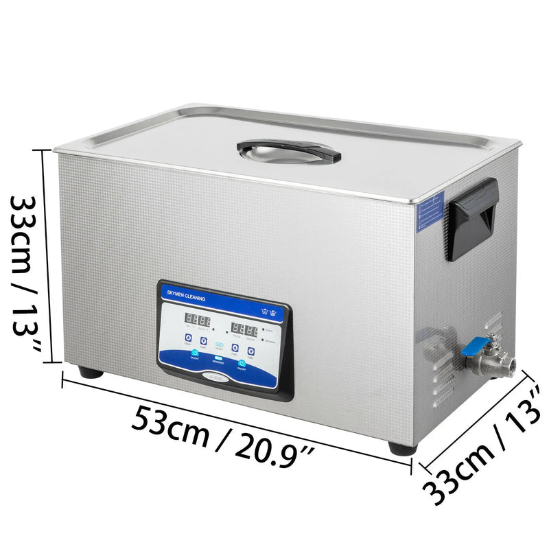 VEVOR 3.2L 4.5L 6.5L 10L 15L 20L 22L 30L Ultrasonic Cleaner W/ Degassing Function Portable Washing Machine Sonic Home Appliance