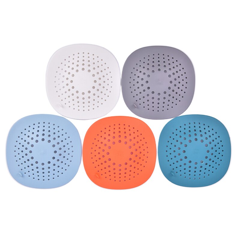 Silicone Drain Hair Catcher Kitchen Sink Strainer Bathroom Shower Sink Stopper Drain Cover Hair Trap Filter for Kitchen Bath