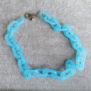FishSheep Fashion Neon Color Acrylic Chain Necklace For Men Women Harajuku Punk Resin Big Choker Necklace 2020 Fashion Jewelry