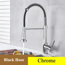 Black Gray Kitchen Sink Faucet Dual Mode Spout Pull Down 360° Rotation Faucet Deck Mounted Hot Cold Water Mixer Tap Torneira