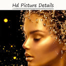 Black and Gold Woman Sexy Nude African Art Oil Painting on Canvas Cuadros Posters and Prints Wall Art Picture for Living Room