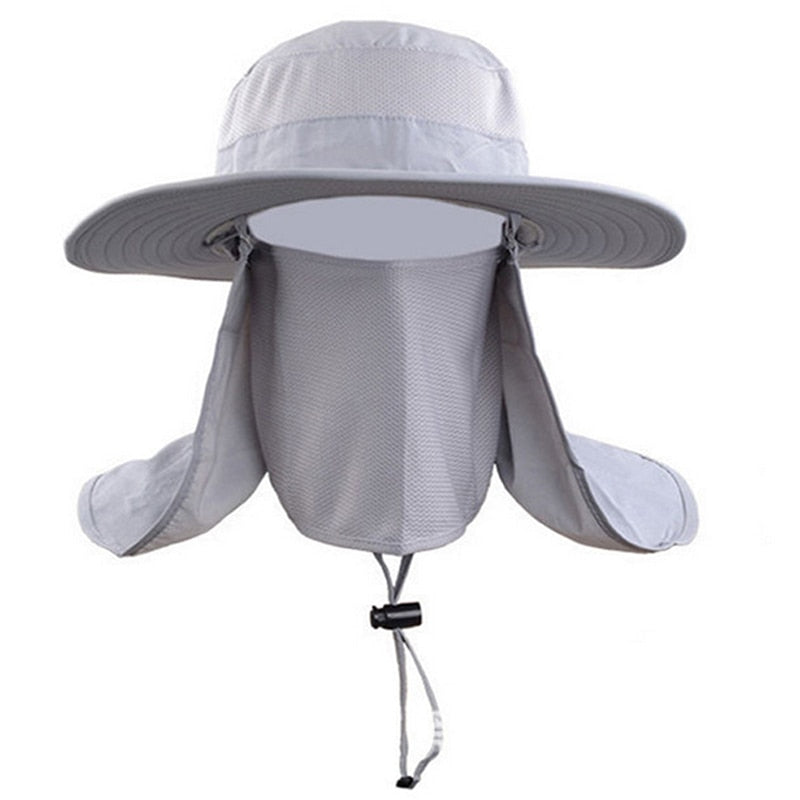 Outdoor Mountain Climbing Bucket Hat Large Round Brim Sun Block Quick Drying Fishing Hats Summer Sun Cap For Travel New