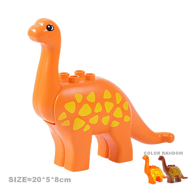 Big Size Building Blocks Accessories Shark Penguin Whale Dinosaur Compatible bricks Animals Interactive Educational Toys for Kid