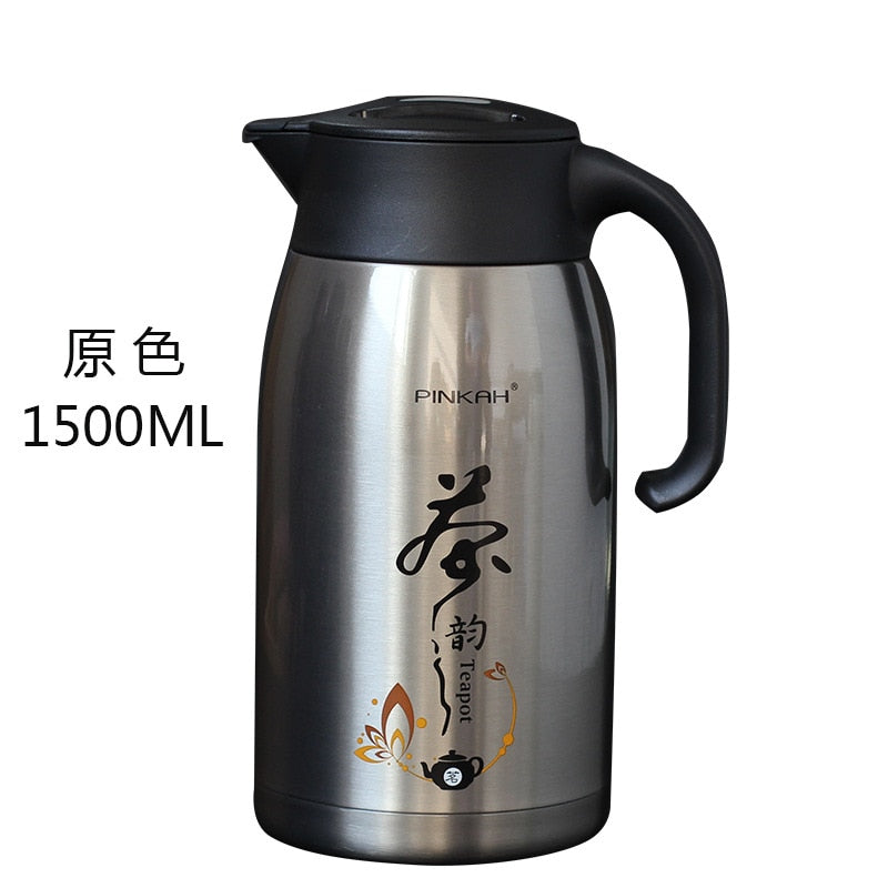 Hot Sale PINKAH 1L/1.5L Home Thermo Jug Business Heat Kettle Office Coffee Tea Vacuum Insulated Pot Travel Thermos Flasks