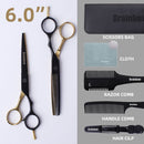 Brainbow 5.5' /6.0' Professional Hair Scissors Japan Hairdressing Barber Scissors Thinning Cutting Shears Haircut Hair Style