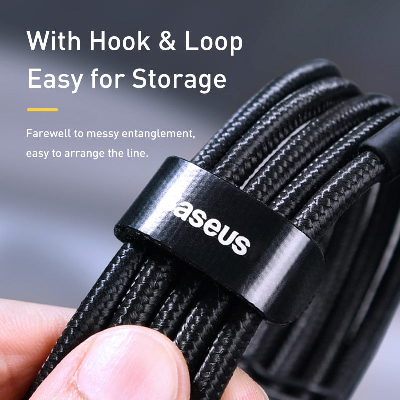 Baseus 100W USB C to USB Type C Cable for MacBook Pro Quick Charge 4.0 Fast Charging for Samsung Xiaomi mi 10 Charge Cable