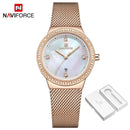 Women Watch NAVIFORCE Fashion Casual Quartz Watches Ladies Waterproof Wristwatch Stainless Steel Girl Clock Relogio Feminino