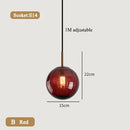 Modern Glass Pendant Lights Gold Black Hanging Lamps For Ceiling Dining Table Bedroom Dining Room Glass Ball Pendant Lighting