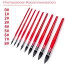 Professional Watercolor Paint Brush Handmade Squirrel Nylon Hair Pointed Painting Brush Set for Watercolor Painting Art Supplies