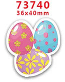DIY Craft Supplies Sewing Accessories Cartoon Easter Bunny Printed Planar Resins Mold 10 Pieces. PR-73721