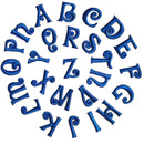 Self Adhesive 26pc Blue Letter Patches for Clothes Wallet Iron on Clothing Small Letter Embroidery Patches Sticker Diy Name Logo