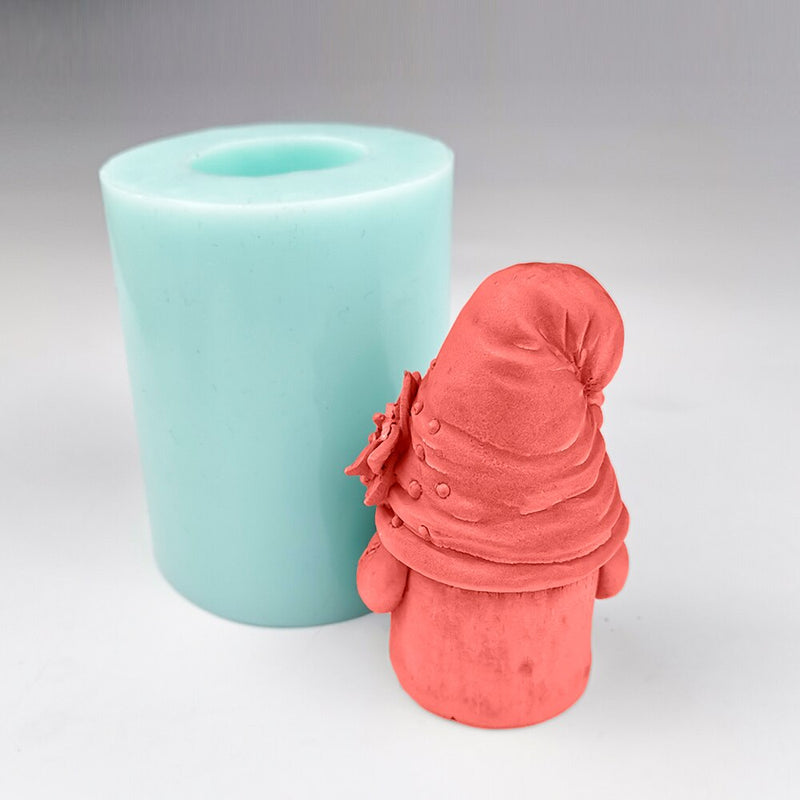 DW0227 PRZY Mould Silicone Wedding Birthday Candle Mold 3D Magician Old Man In A Hat Soap Molds Clay Resin Moulds