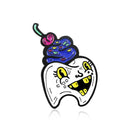 Cartoon Teeth Enamel Brooch Medical Organ Expressions Alloy Badge Denim Shirt Bag Pin Jewelry Accessories Gifts For Friends