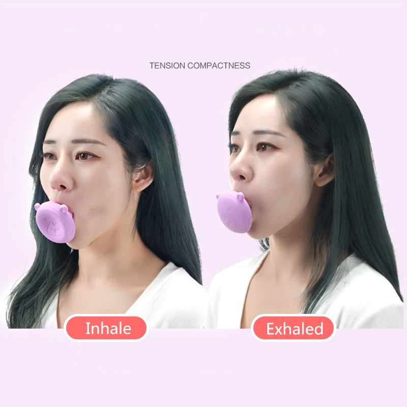 New Face Slimming Tool Face Lift Skin Firming V Shape Exerciser Instrument Cute Portable Anti Wrinkle Mouth Exercise Tool