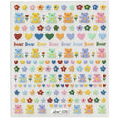 42Model Sticker Nail Decal 3D Adhesive Patch,Smile/Animal/Flower Nail Art Decorations Manicure Sticker Easter Day Design Decal-