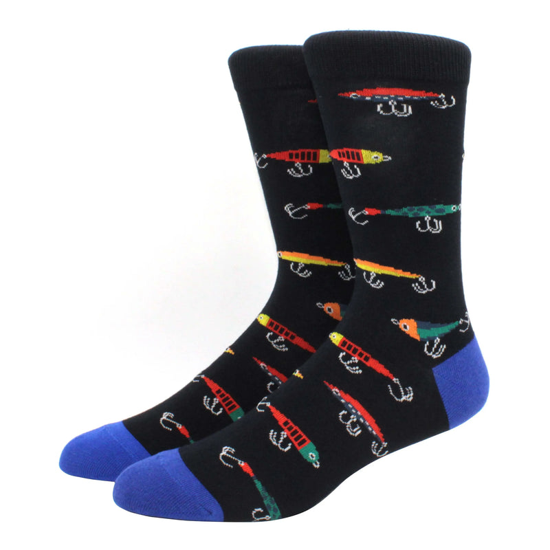 2024 New Hiphop Cotton Men Socks Harajuku Happy Funny animal Flamingo penguin chili Dress Socks for Male Wedding Christmas Gift