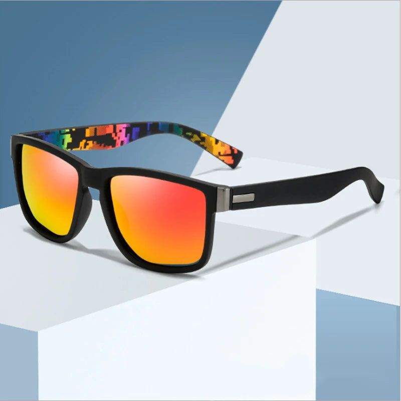 Brand Polarized Sunglasses Men Women Driver Shades Male Vintage Sun Glasses Men square Mirror Summer UV400 Glasses