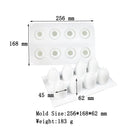 Meibum 8 Cavity 3D Easter Egg Shape Silicone Cake Mold Chocolate Cupcake Mould French Dessert Truffle Mousse Decorating Tools