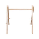 Nordic Style Wooden Baby Gym Nursery Sensory Toys Gantry Foldable Baby Play Gym Frame Activity Center Hanging Bar Newborn Gift