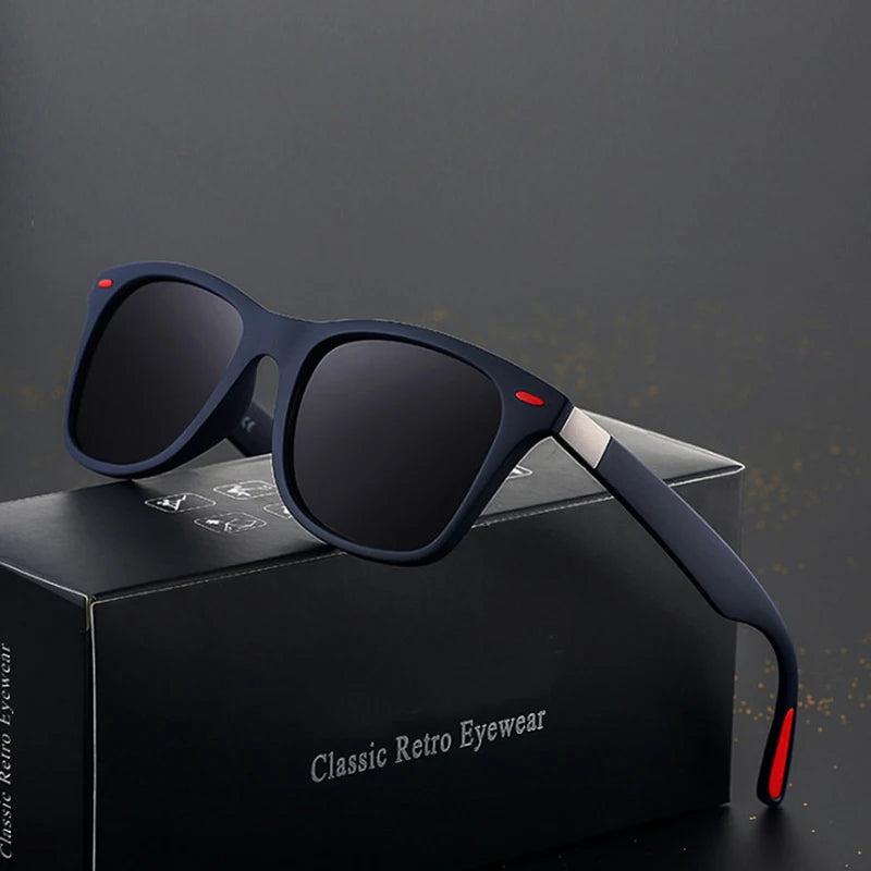 Brand Designer Polarized Sunglasses Men Women Driver Shades Male Vintage Sun Glasses Female Spuare Mirror Summer Oculos De Sol