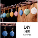 5pcs Natural Volcano Lava Stone Flat Round 20mm 27mm 32mm Loose Crafts Beads lot for Jewelry Making DIY Earring Findings