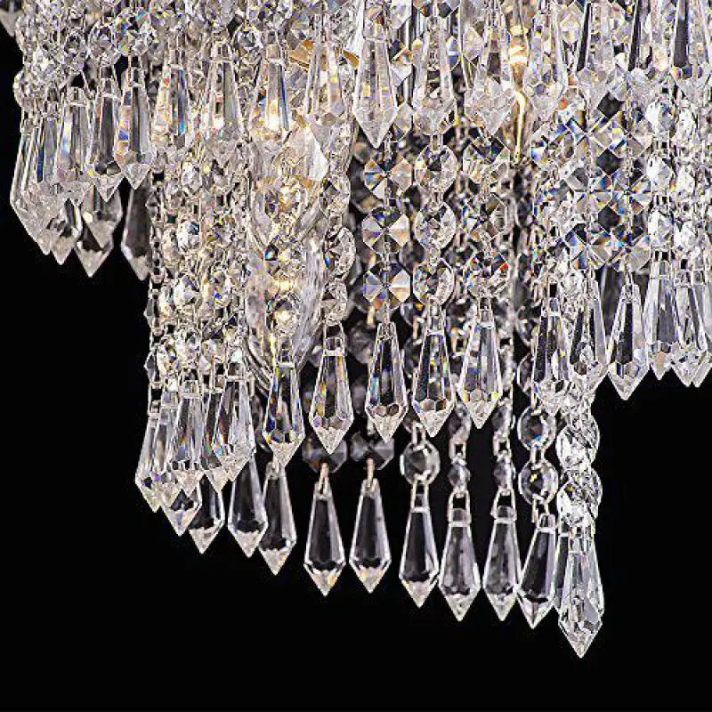 60PCS Transparent Acrylic Crystal Garland Hanging Bead Curtain Wedding Party Celebration Decoration Christmas Tree Pendant