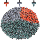 RBCFHl 20PCS 2L 4L 8L Pressure Compensating Emitter Dripper Self-cleaning Drip Irrigation Water Regulator 4/7 Pipe Hose Puncher