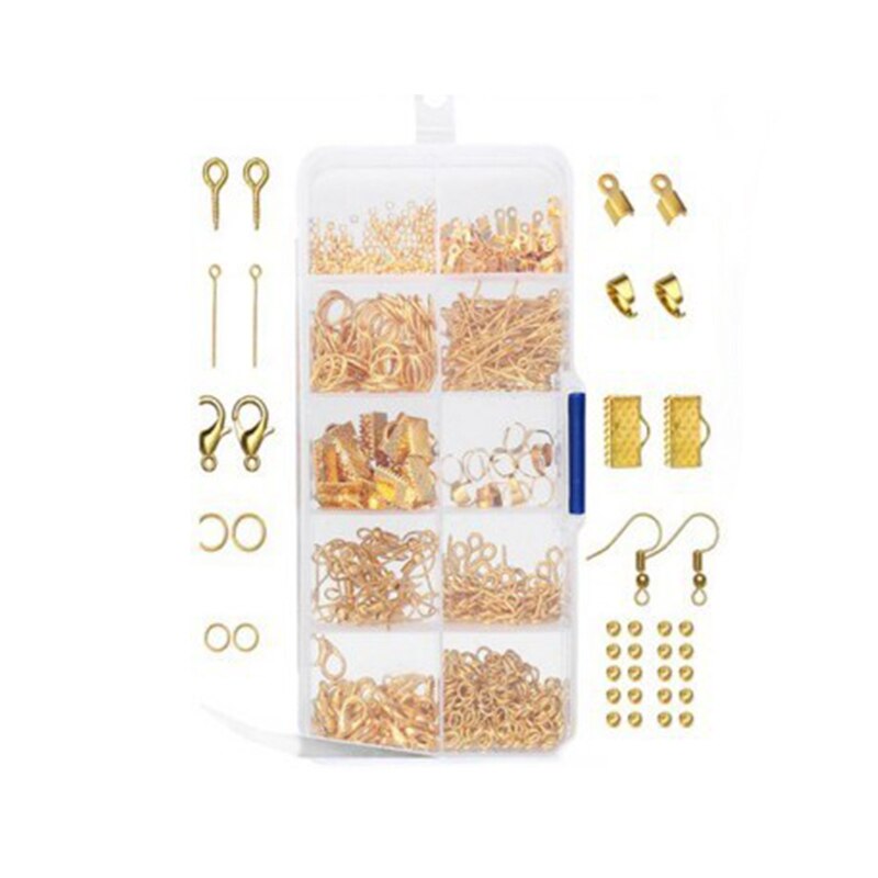 Accessories Set Jewelry findings Clip buckle Lobster Clasp Open Jump Rings Earring Hook Jewelry Making kit for Supplies