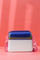 Fashion Women Cute Bow Shoulder Bag Anime Pink Moon 3D Cartoon Makeup Pouch Lolita Girls Creative Zipper Travel Crossbody Bags