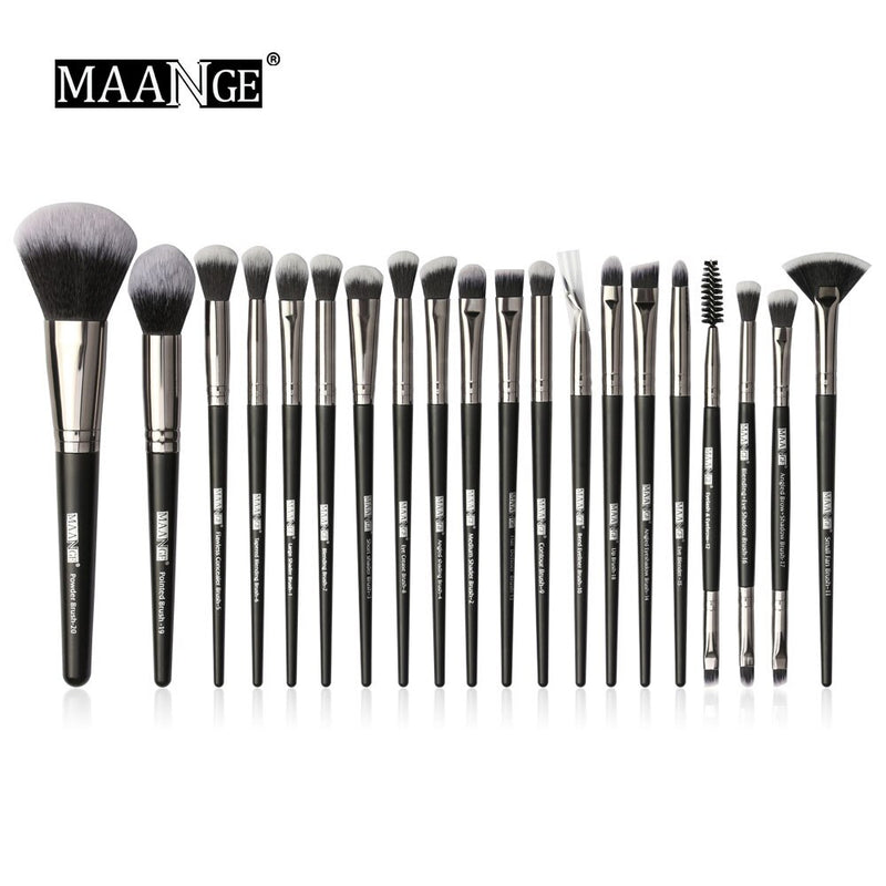 MAANGE Pro 12/20pcs Makeup Brushes Set with Bag Powder EyeShadow Blending Eyeliner Eyelash Lip Portable Brush Set For Make up