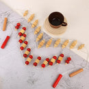 Wood Back Massage Roller Rope Pain Relief Back Puller Massager Strap Neck Shoulder Leg Arm Acupoint Body Self Relax Therapy