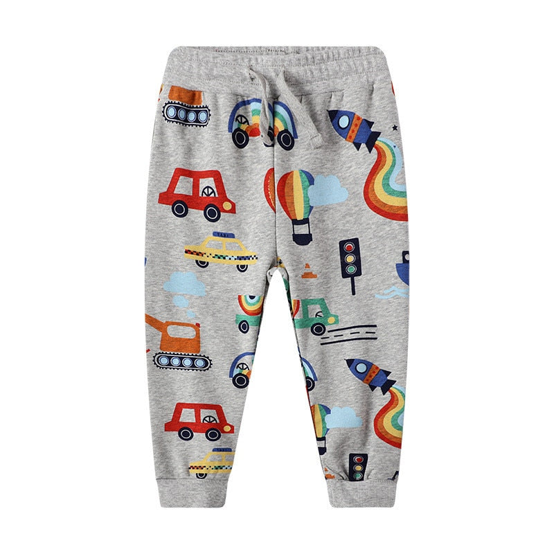 Jumping Meters Animals Boys Trousers Pants Baby  Clothes Dinosaurs Sweatpants For 2-7t Tears Boys Full Pants Kids Trousers