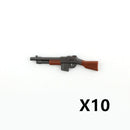 WW2 Military Weapon Building Blocks US Army Figures Guns Two-color Printing M1 Rifle M1A1 Submachine Gun Accessories Toys C270