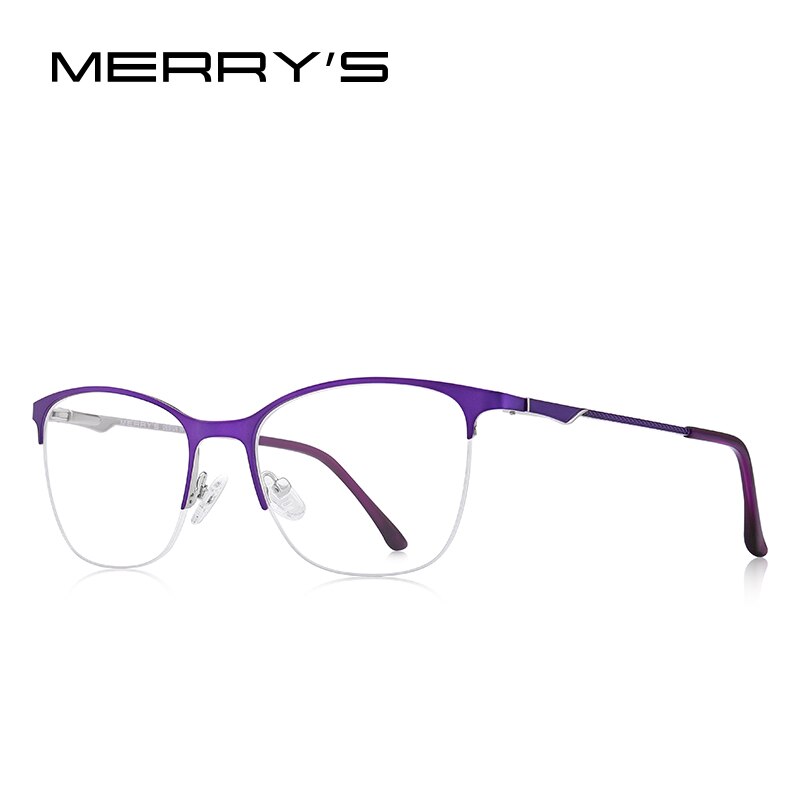 MERRYS DESIGN Women Cat Eye Glasses Half Frame Ladies Fashion Trending Eyewear Myopia Prescription Optical Glasses S2006