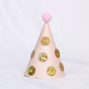 1 pcs/lot Birthday Hats Kids Boy Girl Black Birthday Party Decorations Happy Birthday Paper Hat Prince Princess Crown