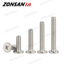 ZONSANTA M2 M2.5 M3 M4 M5 M6 304 Stainless Steel Cross Phillips Ultra Thin Super Flat Wafer Head Screw notebook  Laptop Bolt