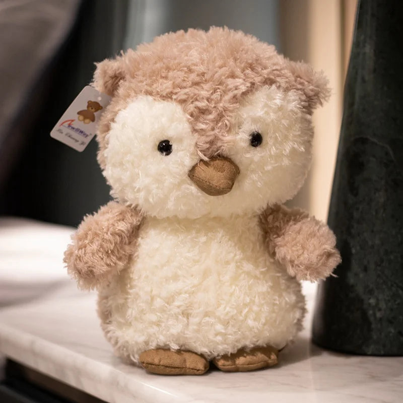 20cm Fluffy Long Plush Kawaii Chicken&Pig&Owl&Mouse Plush Toy Soft Cartoon Animals Foxes&Dog&Sheep Stuffed Doll Accompany Toys