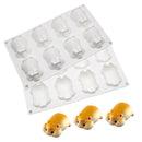 8 Cavity Hamster Silicone Mold Mouse Shape Cake Molds Cute Pig Mousse Mould Dessert Pudding Tray Cake Decoration Tools